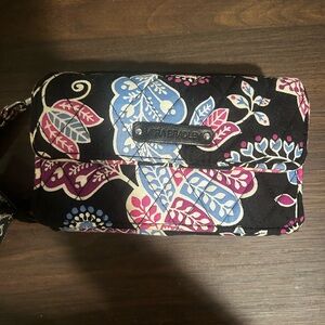 VERA BRADLEY Women's Floral Crossbody Bag - Black and Multicolor